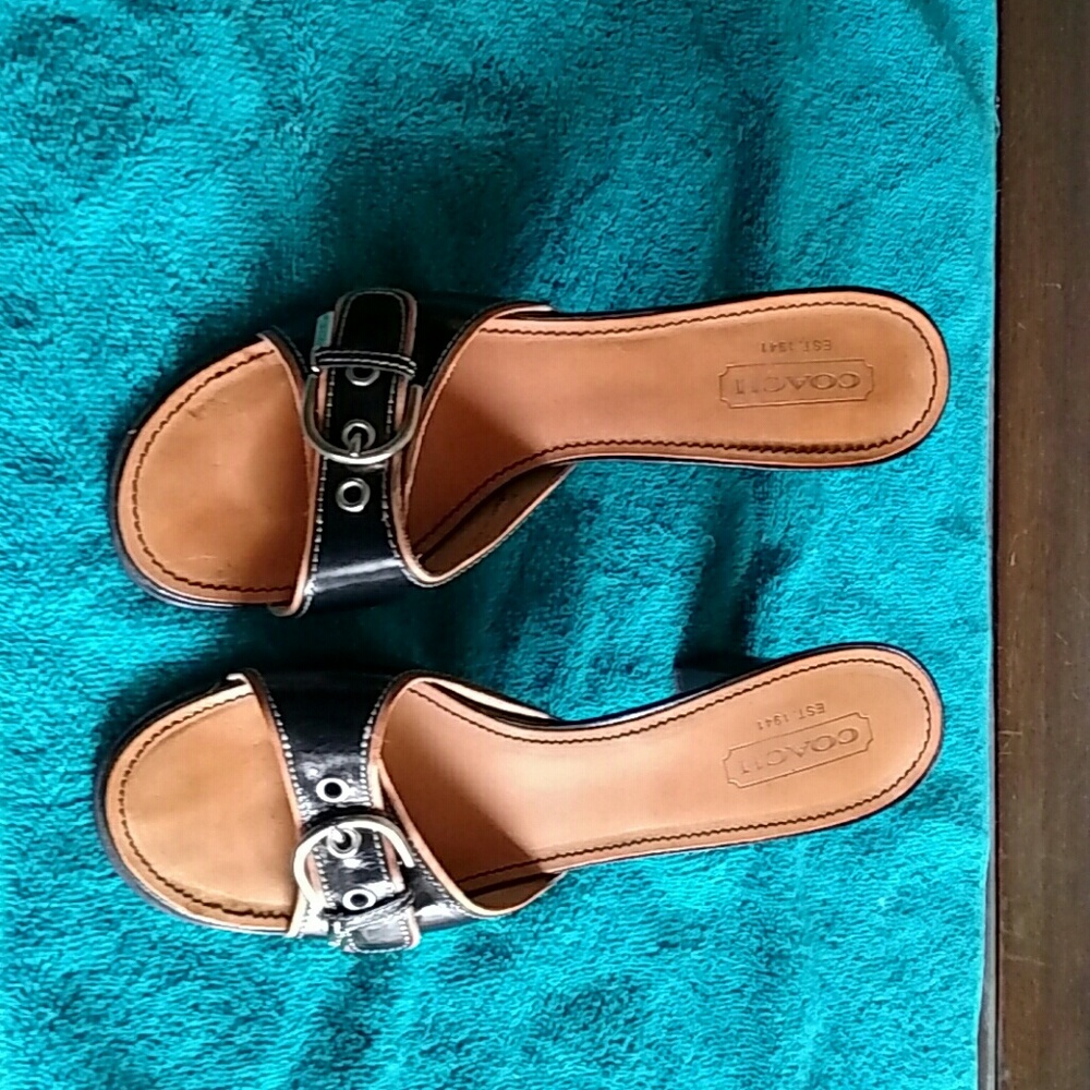 Coach buckle shoes